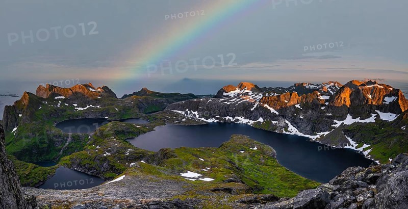 Evening mood with rainbow