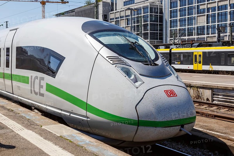 ICE 3 train Velaro D multiple unit locomotive in Stuttgart main station