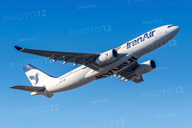 An Airbus A330-200 of Iran Air with registration EP-IJB at Frankfurt Airport