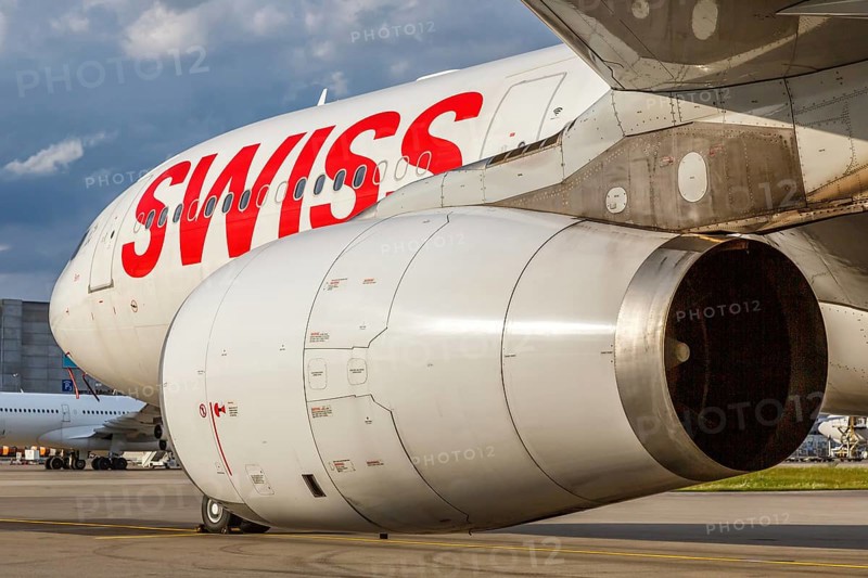 An Airbus A330-300 aircraft of Swiss with the registration HB-JHF at Zurich airport