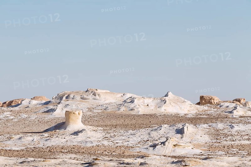 View over the white desert