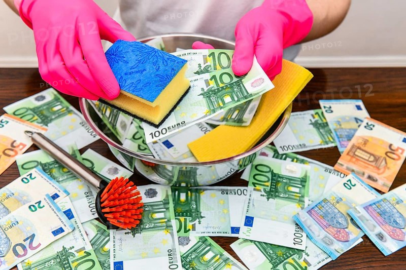 Symbol photo money laundering