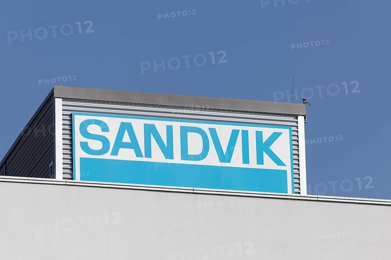 Logo Sandvik Tooling at the German headquarters in Duesseldorf