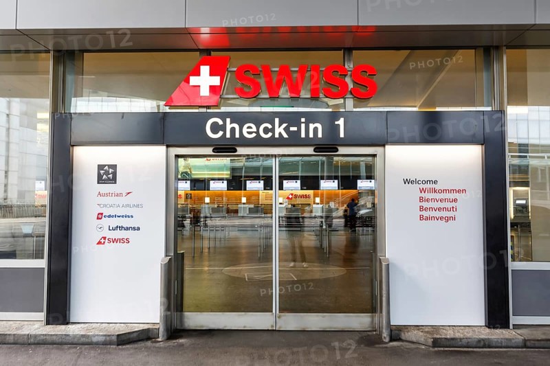 Terminal Check-in 1 Swiss Air Lines at Zurich Airport