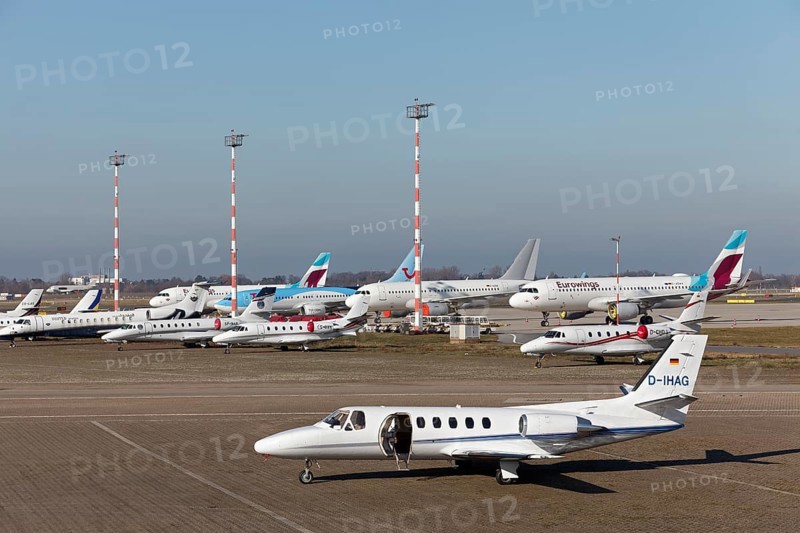 Business jet Cessna 551 Citation II/SP at Executive Terminal Jet Aviation