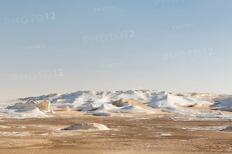 View over the white desert