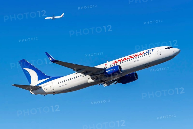 A Boeing 737-800 of AnadoluJet with the registration TC-JFP at Frankfurt Airport