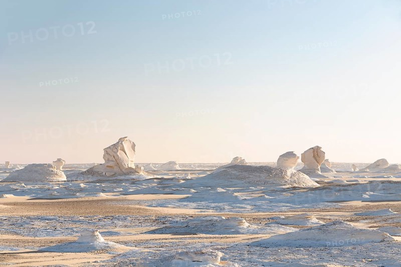 View over the white desert