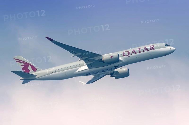 An Airbus A350-900 aircraft of Qatar Airways with registration number A7-ALD at Male Airport