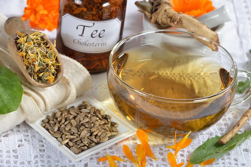 Cholesterol regulating tea