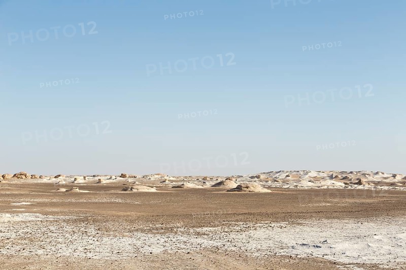 View over the white desert