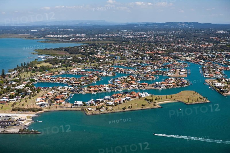 Aerial view of Raby Bay