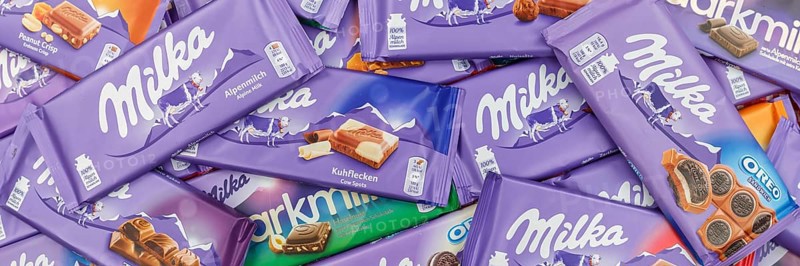 Milka chocolates different varieties wallpaper