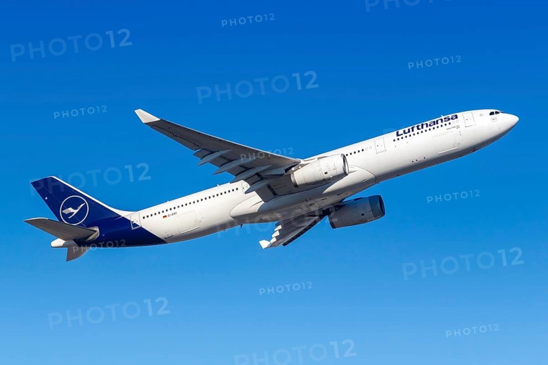 A Lufthansa Airbus A330-300 with the registration D-AIKI at Frankfurt Airport