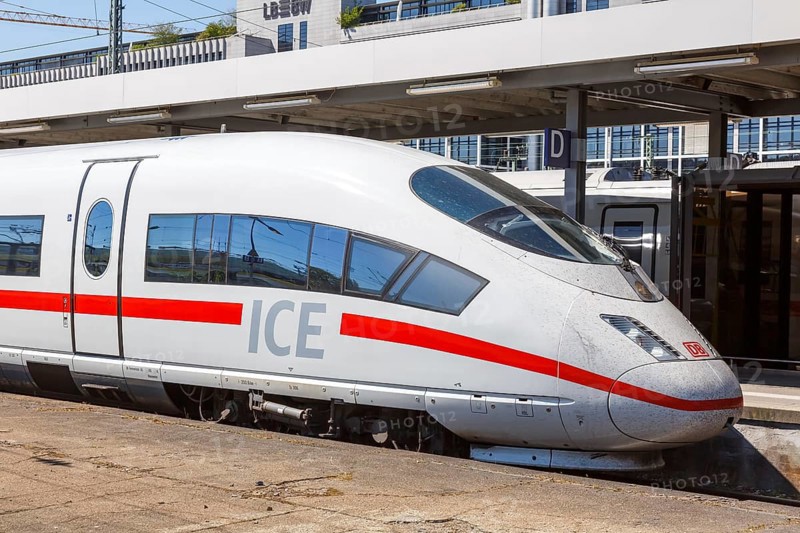 ICE 3 train multiple unit locomotive in Stuttgart main station