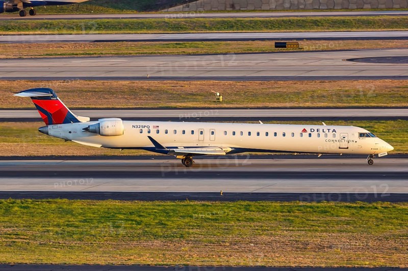 A Bombardier CRJ-900 aircraft of Delta Connection Endeavor Air with registration N325PQ at Atlanta Airport