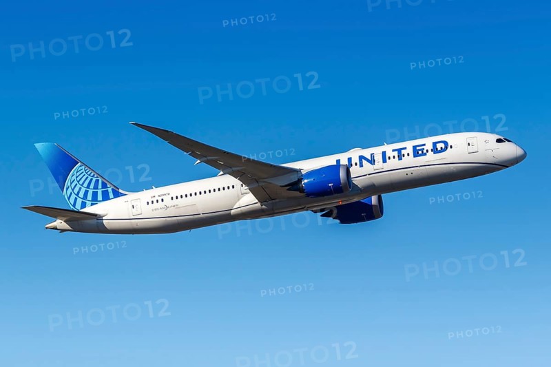 A United Airlines Boeing 787-9 Dreamliner aircraft with registration number N29978 at Frankfurt Airport