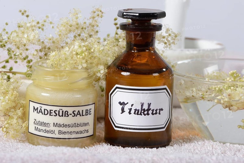 Meadowsweet tincture and meadowsweet ointment