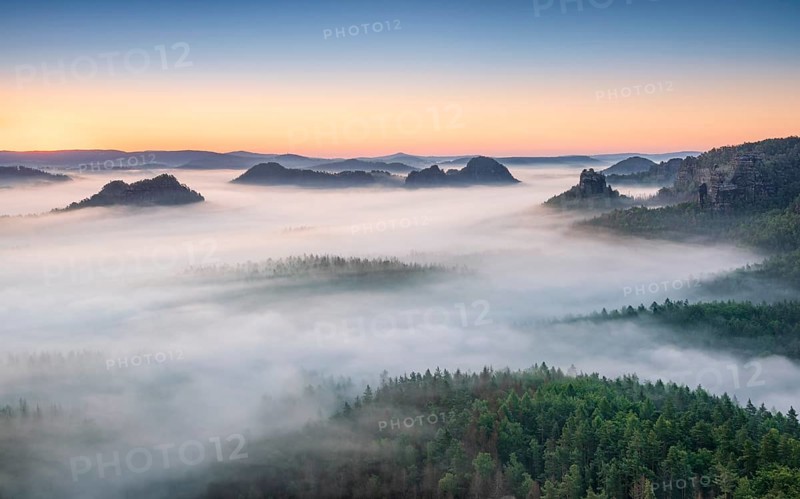 View from Kleiner Winterberg at dawn