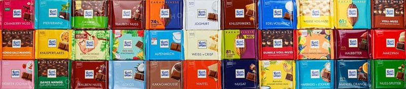 Ritter Sport chocolates different varieties wallpaper
