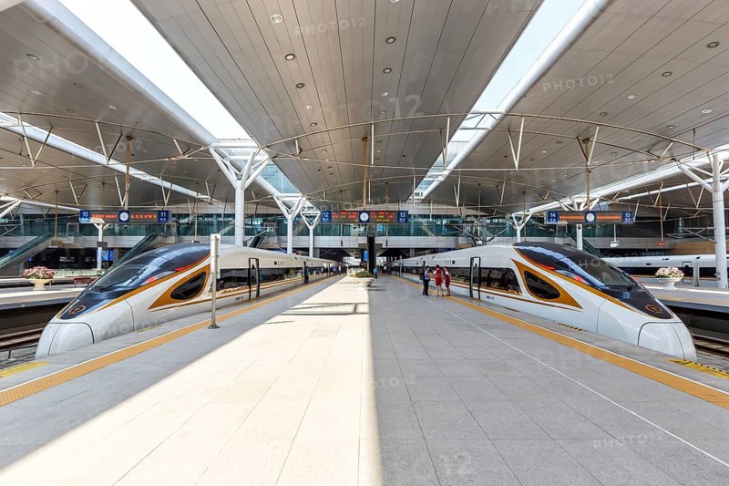 Fuxing High Speed Train Trains HGV Tianjin Station