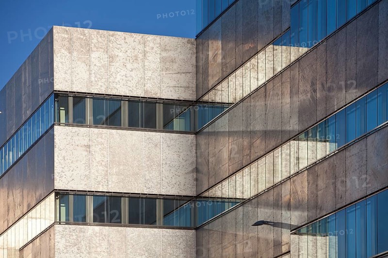 Facade of the Folkwang University on the grounds of the Zollverein Coal Mine World Heritage Site