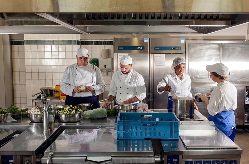 Canteen kitchen in a vocational college