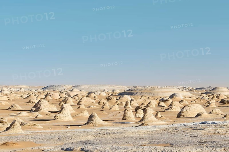 View over the white desert