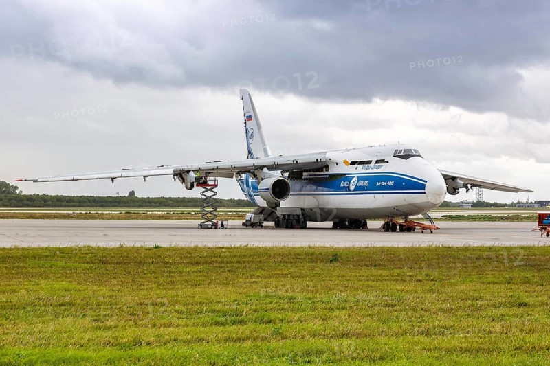 A Volga-Dnepr Antonov An-124-100 with registration RA-82078 at Leipzig/Halle Airport