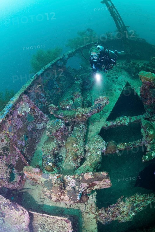 Diver at Japanese Wreck 2