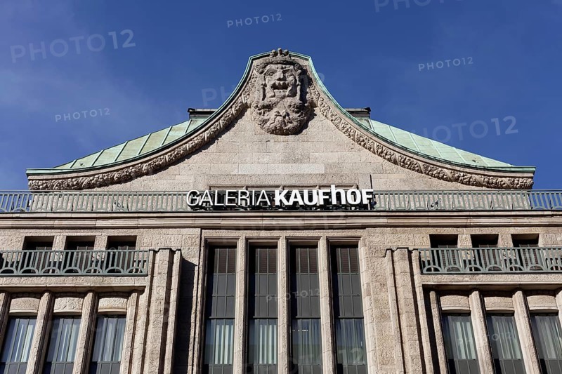Historical department store facade