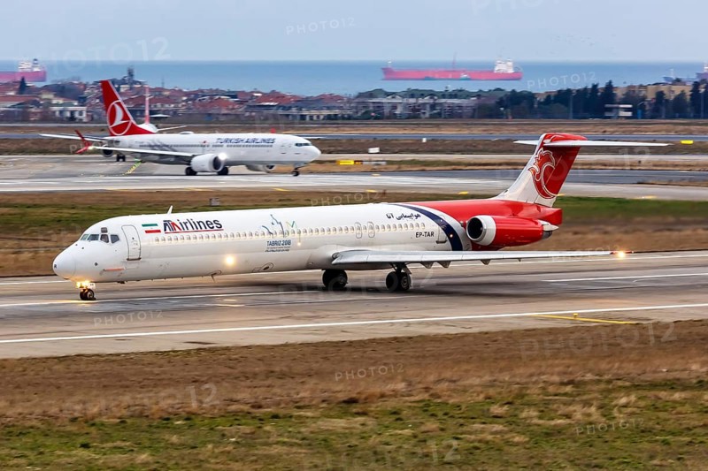 A McDonnell Douglas MD-83 of ATA Airlines with registration EP-TAR at Istanbul Atatuerk Airport