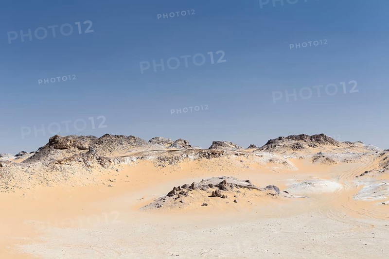 View over the white desert
