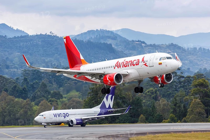An Avianca Airbus A319 aircraft with registration N753AV at Medellin Rionegro Airport