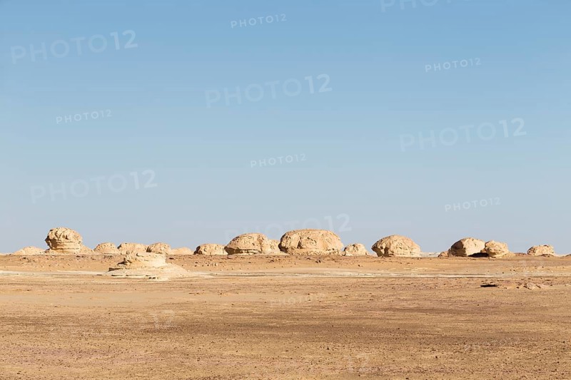 View over the white desert