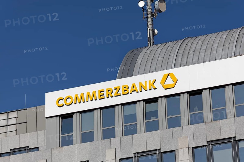 Logo Commerzbank at Duesseldorf Head Office
