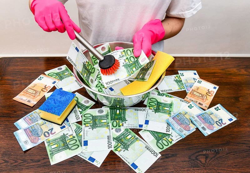 Symbol photo money laundering