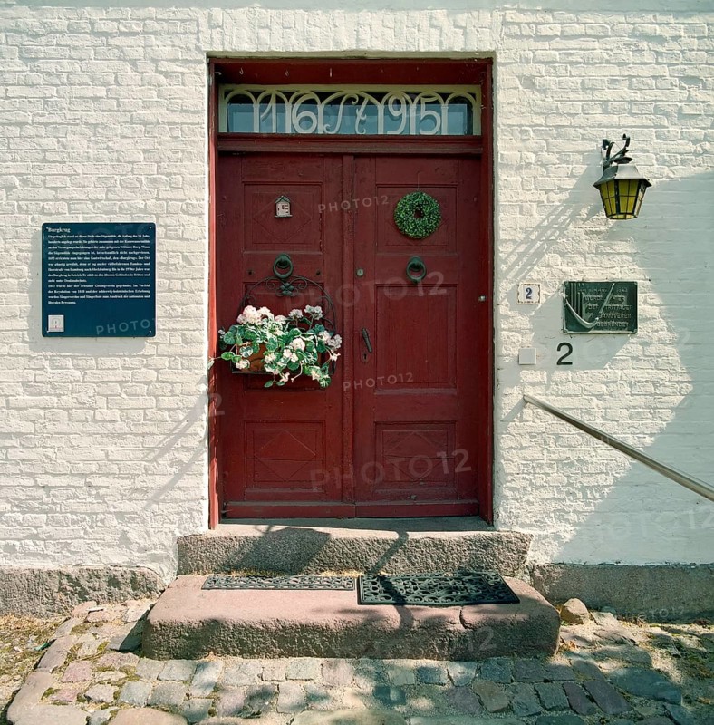 Entrance of historical house