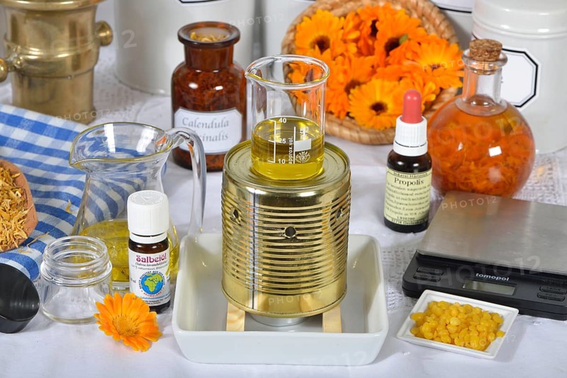 Production Calendula ointment