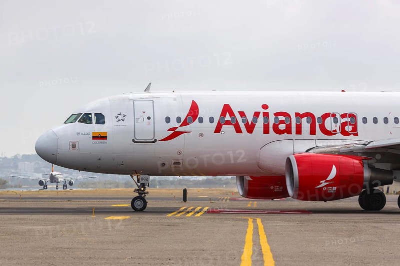 An Avianca Airbus A320 aircraft with registration N862AV at Cartagena Airport