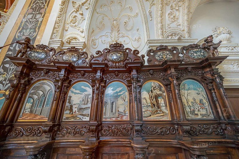 Carved choir stalls