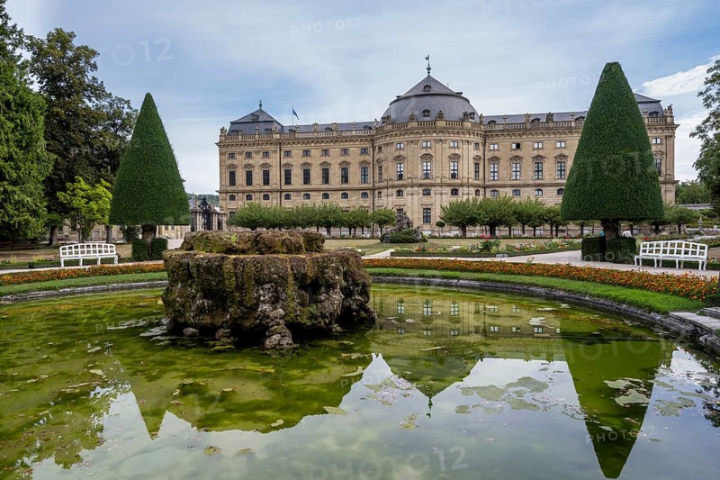 Court Garden with Residence Palace