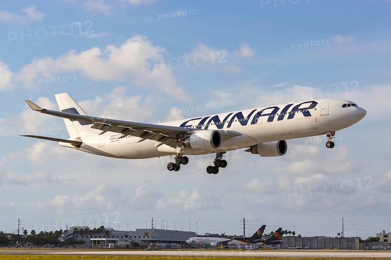 An Airbus A330-300 aircraft of Finnair with the registration OH-LTT at Miami Airport