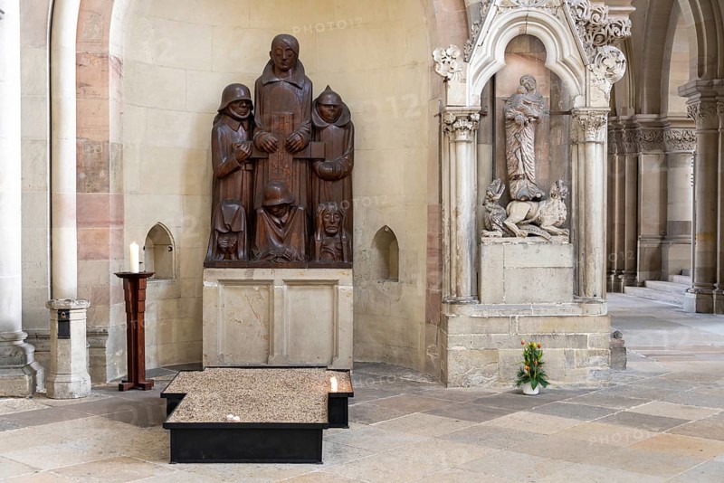 Anti-war monument by Ernst Barlach in Magdeburg Cathedral
