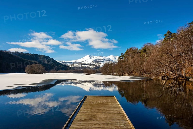 Lake Chambon in winter