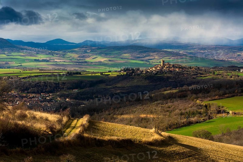 View of Montpeyroux and Limagne plain