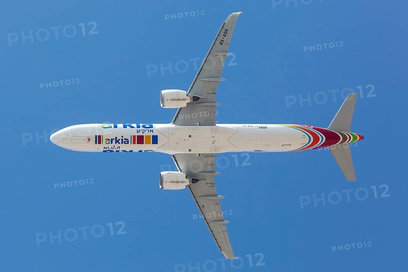 An Arkia Airbus A321neo with registration number 4X-AGK at Eilat Airport