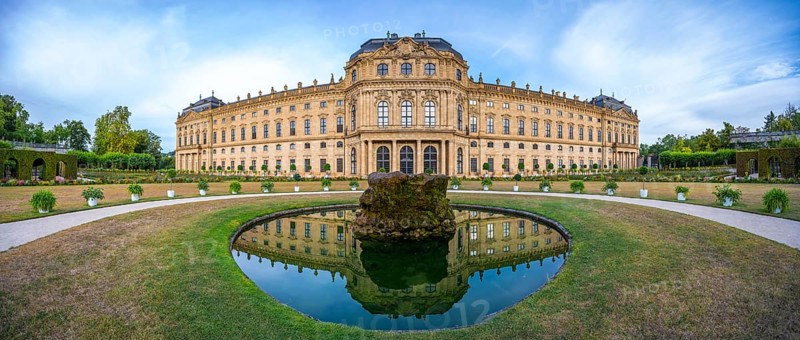 Court Garden with Residence Palace