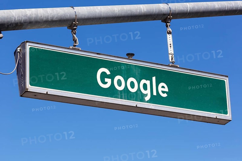 Google street sign at Headquarters HQ in Mountain View