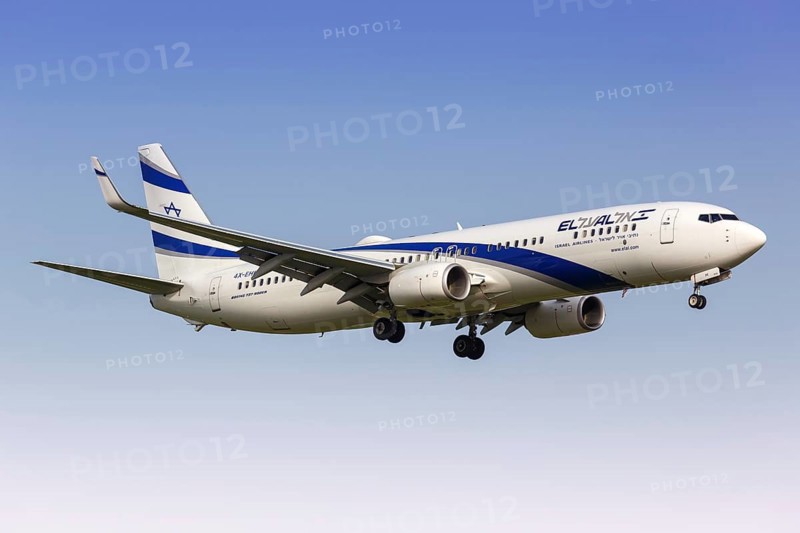 A Boeing 737-900ER aircraft of El Al Israel Airlines with registration number 4X-EHI at Tel Aviv Airport